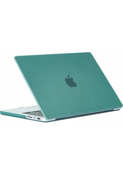 Macbook Pro 14.2 Inç 2023 A2779 M2 Max Pro Işlemcili Koruma Karbon Kılıfı Hardcase Kapak