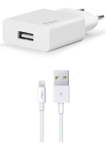 Smartcharger 2.1A Seyahat Şarj Aleti + Lightning Kablo
