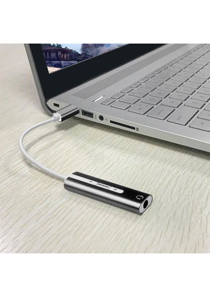 7.1 Type C USB Harici Ses Kartı 3.5mm Çevirici indirimleri