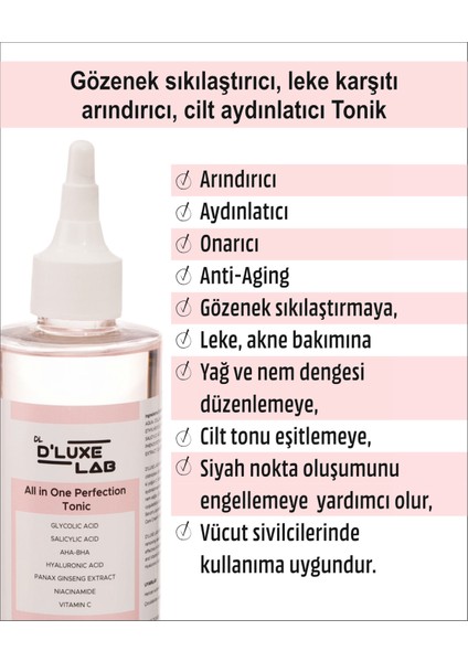 All In One Perfection yenileyiciDengeleyici Tonic