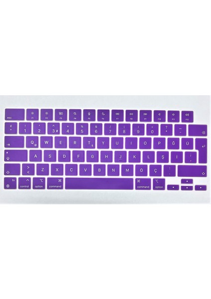 Macbook Pro 16 Inç 2023 A2780 M2 Max Pro Işlemcili Türkçe Q Silikon Klavye Koruyucu