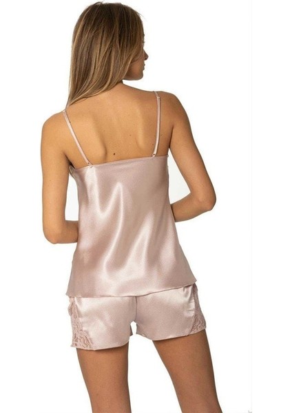 425 Saten Şort Takım modelleri