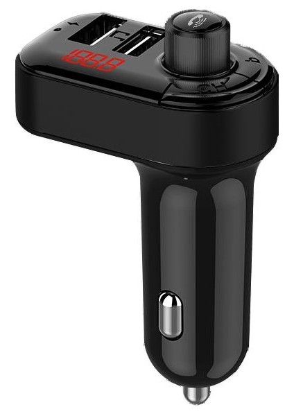 Araba Mp3 Çalar Bluetooth Fm Verici Alıcı Çift USB Çok Fonksiyonlu Araç Şarj Araç Şarj Cihazı (Yurt Dışından)