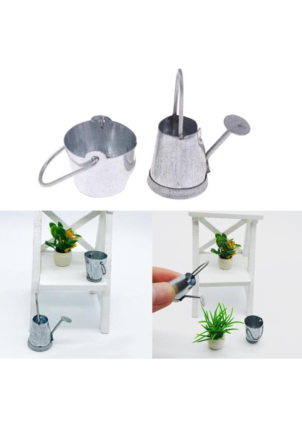 1/12 Dollhouse Minyatür Metal Su Ket Işyası Oyuncak Mutfak Mobilya Oyuncakları (Yurt Dışından)