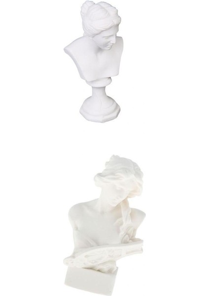 2/set 1/12 Ölçekli Dollhouse Heykelleri Heykel Masaüstü Dekorasyon Aksesuarı (Yurt Dışından)