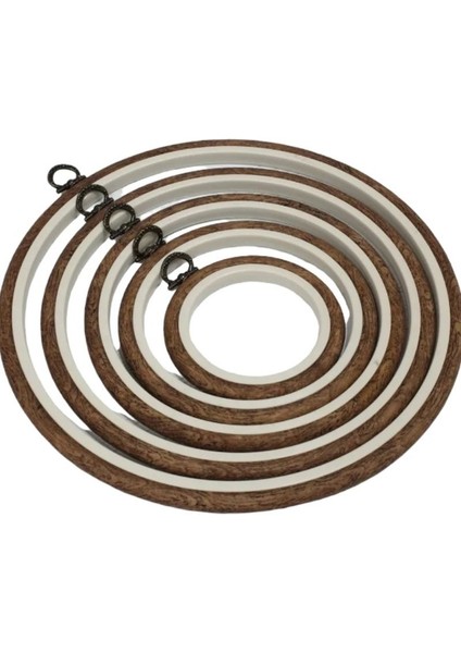 No:4 Yuvarlak Plastik Pano Nakış Kasnağı - 20,05CM - 10MM modelleri