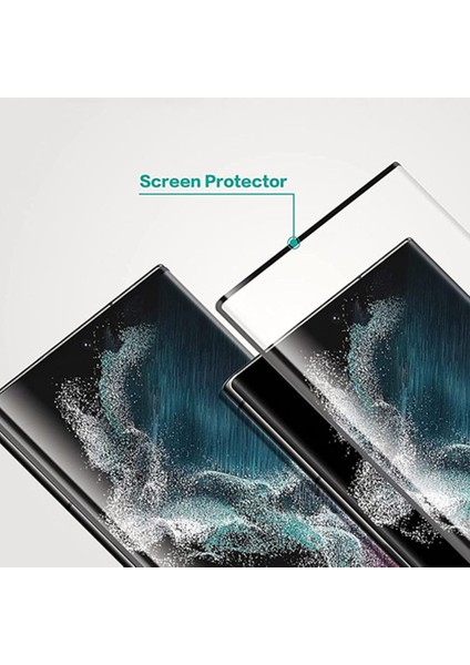 Galaxy S23 Ultra Ile Uyumlu Nano Ekran Koruyucu Darbe ve Kırılma Önleyici Cam Koruyucu