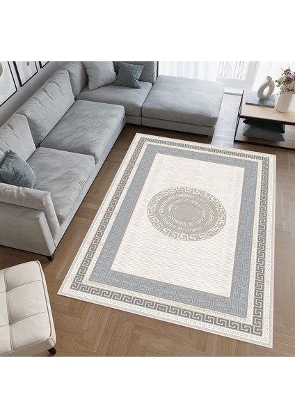 Dijital Baskı Yıkanabilir Kaymaz Taban Salon Halısı RVG0620