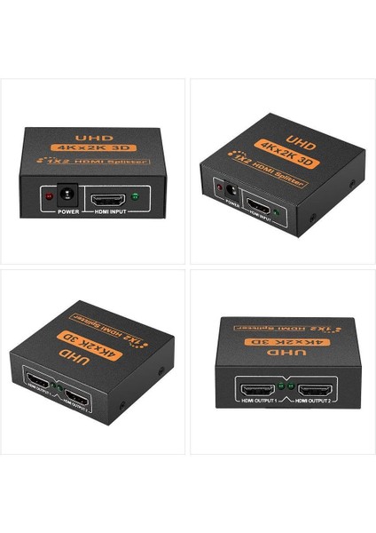 2 Port UHD 4K HDMI Switch Ekran Monitör Splitter Çoklayıcı Çoğaltıcı