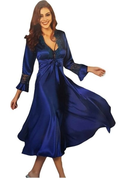 6'Lı Uzun Gecelik Sabahlık Set 6025