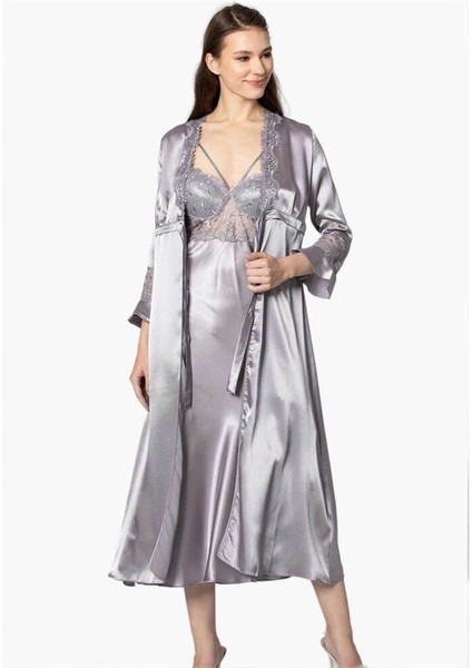 6'Lı Uzun Gecelik Sabahlık Set 6025 fırsatları