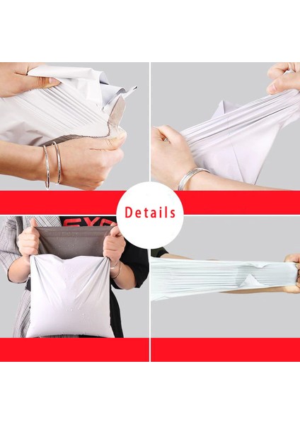 Pack Ekonomik Kargo Poşeti (30X38+5 Cm) Cepli Kargo Poşeti (100 Adet)