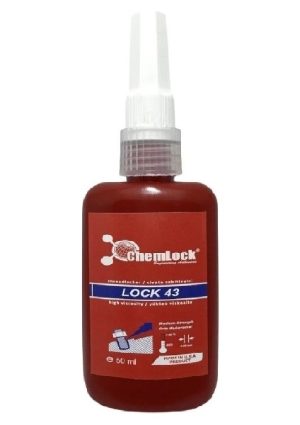 Quality Address Chelox Chemlock Lock 43 Sökülebilir Civata Sabitleyici 50 Ml