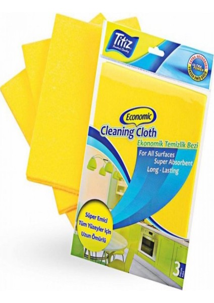 Titiz Ekonomik Temizlik Bezi 3lü Tp 703