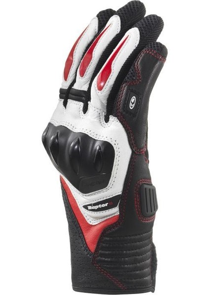Raptor - 3 Korumalı Motosiklet Eldiveni (Siyah / Kırmızı) fiyatları