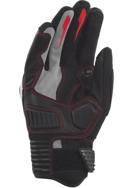 Raptor - 3 Korumalı Motosiklet Eldiveni (Siyah / Kırmızı) modelleri