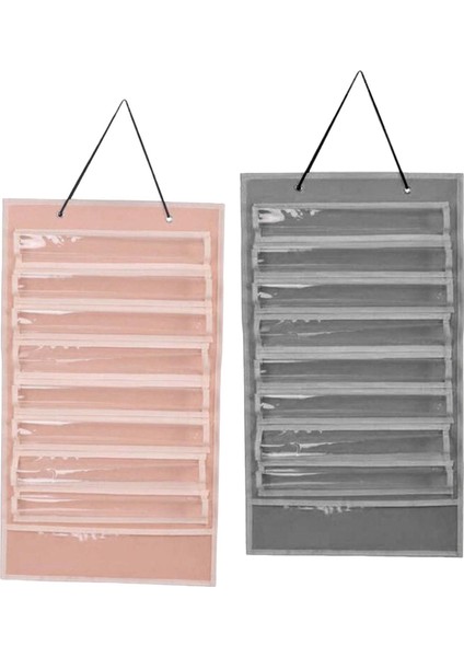 2 Parça Taekwondo Karate Kemer Ekran Depolama Organizatör Kemer Tutucu Gri Ve Pembe Ekranlar (Yurt Dışından)