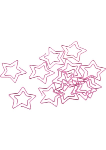 24PCS Paper Clips Bookmark Clips Kart Defteri Ofis Kırtasiye Yıldızı ve Ağaç Için Küçük (Yurt Dışından) modelleri