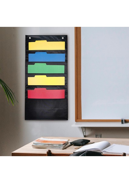 Duvar Çizelgesi Cep Grafik Depolama Çantası 5 Cep Dosya Organizatör Posta Kutusu Için (Yurt Dışından) indirimleri