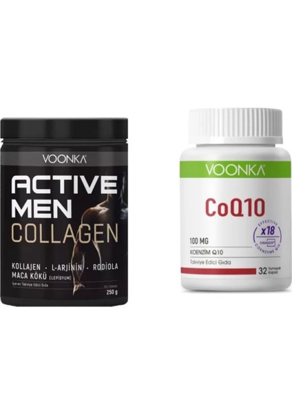Active Men Collagen 250 gr + Voonka Coenzim 100MG