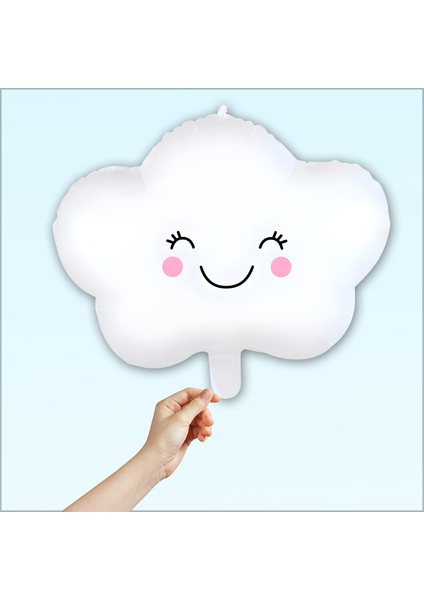 Kirpikli Bulut Folyo Balon, 45CM