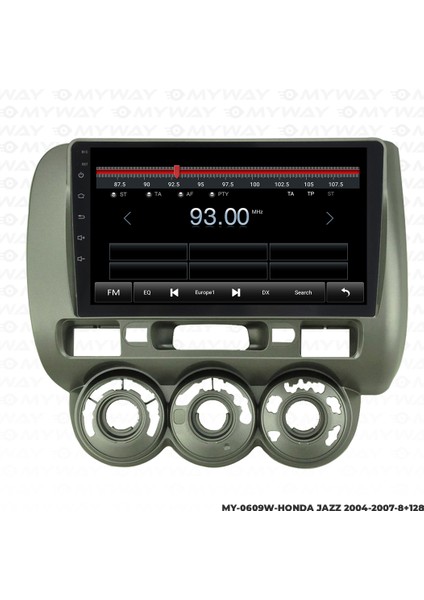 Honda City Android Multimedya Carplay Navigasyon Ekran - 8gb RAM+128 GB HDD - Myway fiyatları