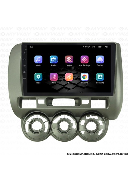 Honda City Android Multimedya Carplay Navigasyon Ekran - 8gb RAM+128 GB HDD - Myway modelleri