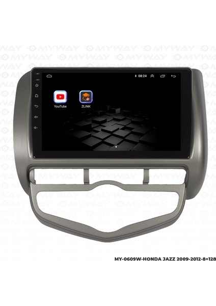 Honda Jazz Android Multimedya Carplay Navigasyon Ekran - 8gb RAM+128 GB HDD - Myway