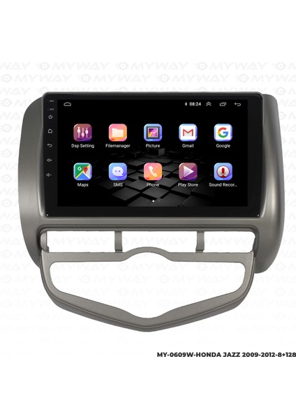 Honda Jazz Android Multimedya Carplay Navigasyon Ekran - 8gb RAM+128 GB HDD - Myway modelleri