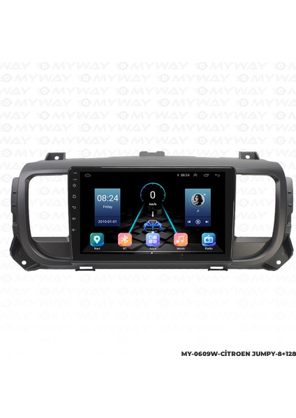Opel Vivaro Android Multimedya Carplay Navigasyon Ekran - 8gb RAM+128 GB HDD - Myway