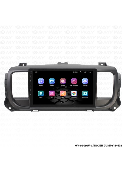 Opel Vivaro Android Multimedya Carplay Navigasyon Ekran - 8gb RAM+128 GB HDD - Myway