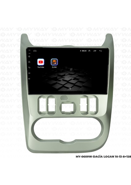 Dacia Logan Android Multimedya Carplay Navigasyon Ekran - 8gb RAM+128 GB HDD - Myway fiyatları