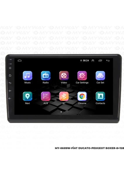 Fiat Ducato Android Multimedya Carplay Navigasyon Ekran - 8gb RAM+128 GB HDD - Myway modelleri