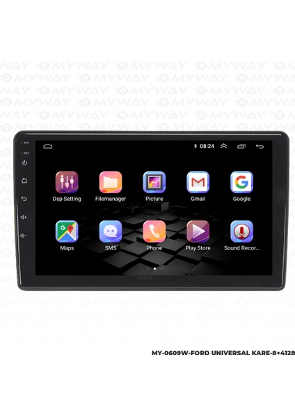 Ford Focus Android Multimedya Carplay Navigasyon Ekran - 8gb RAM+128 GB HDD - Myway modelleri