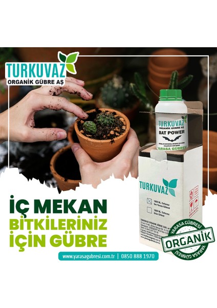 Organik Bat Power Sıvı Yarasa Gübresi 500 Ml.