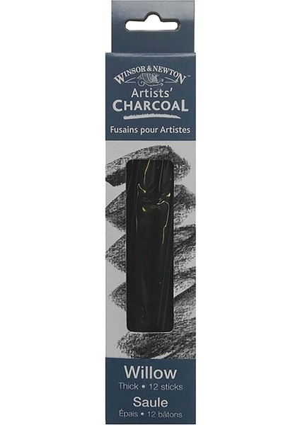Winsor&newton Willow Charcoal Kalın Füzen Seti 12'li