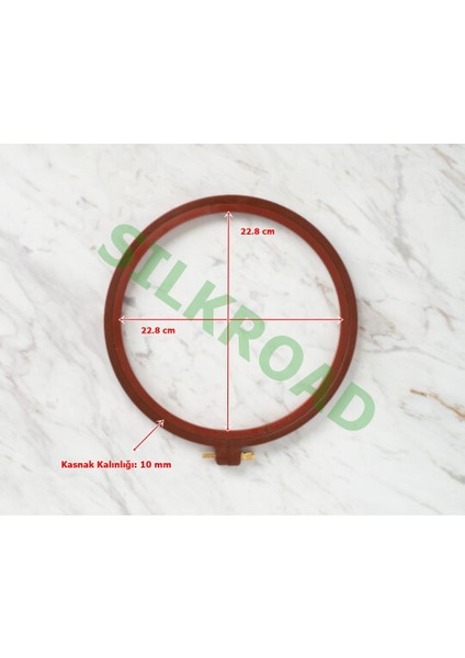 No:2 Vidalı Plastik Kasnak - Nakış Kasnağı - 228MM - 10MM