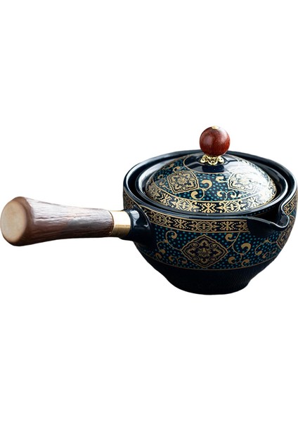 Seramik Çay Dağıtıcı Seyahat İçin Porselen Açık Hava Koyu Mavi (Yurt Dışından)
