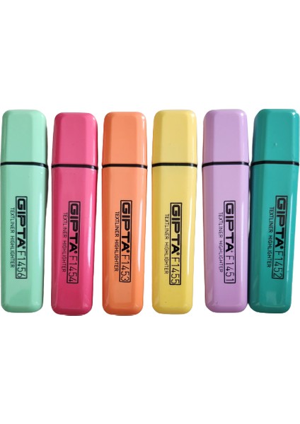 Pastel Highlighter Kalem 6'lı Set