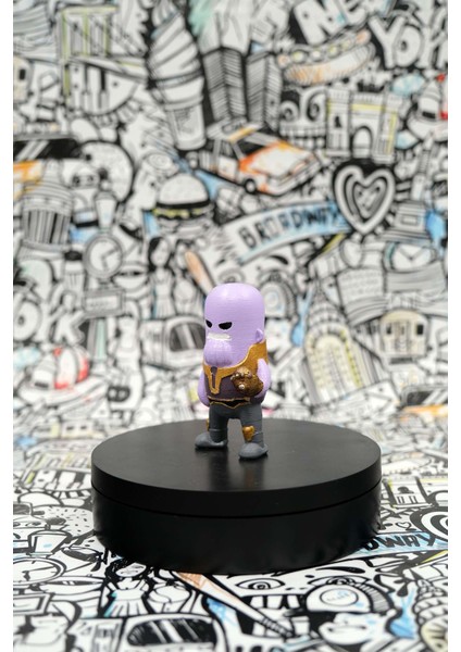 Mini Sevimli Thanos Masaüstü Figür Biblo (8 Cm)