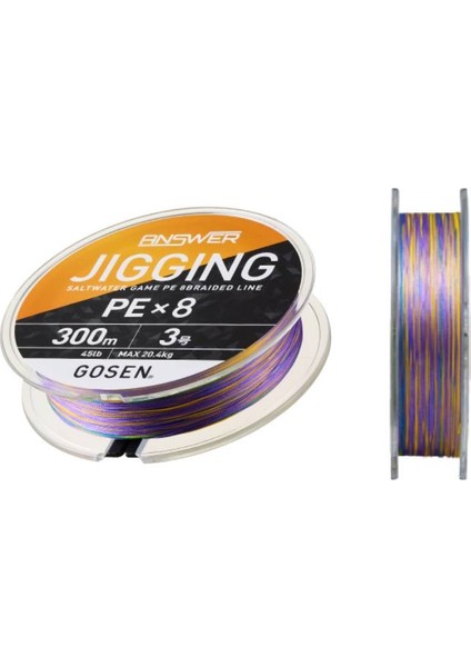 Jigging Answer Pe 8 Örgü Jig ve Tai Rubber Ipi 300MT Multi fiyatları