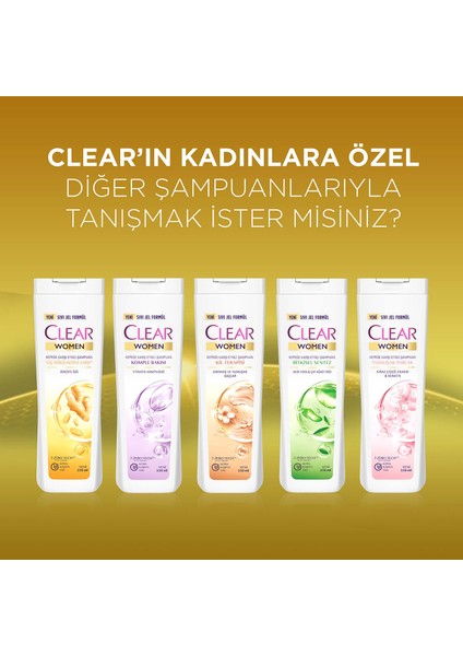 Women Kepeğe Karşı Etkili Şampuan Zencefil Özü 350 ml + 180 ml