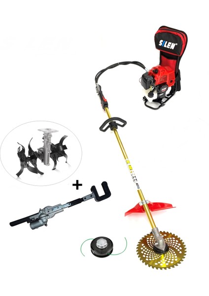 Sırt Tırpan + Zeytin Silkeleme + Akrep Çapa Makinesi 3.2kw 4.6hp