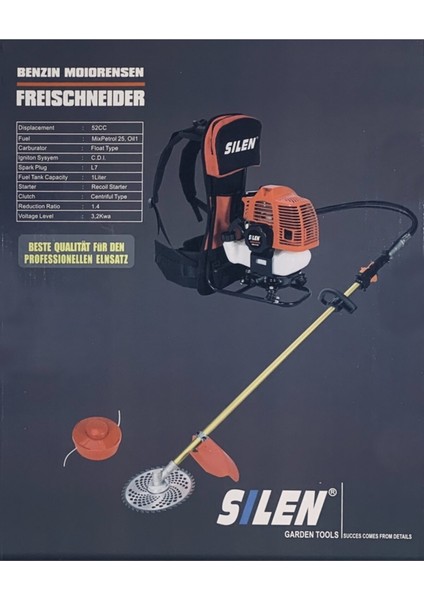 Sırt Tırpan + Zeytin Silkeleme + Akrep Çapa Makinesi 3.2kw 4.6hp