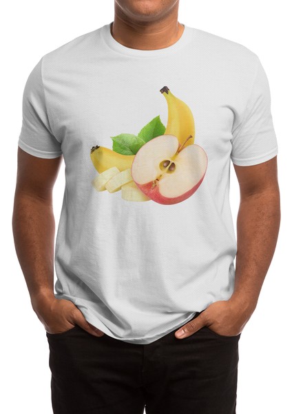 Banana And Apple Beyaz Spor Tişört