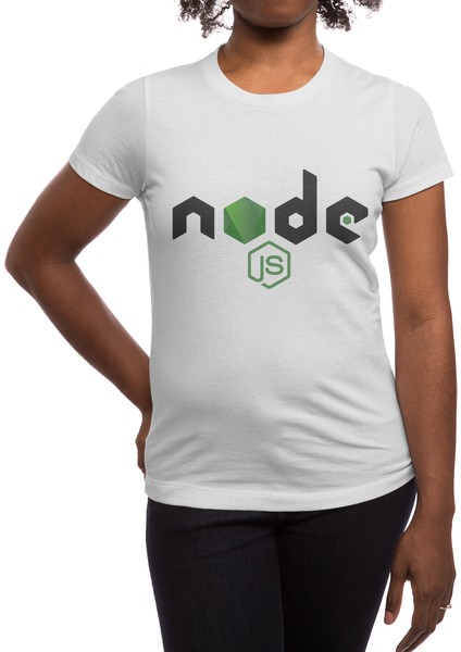 Nodejs Node.js Javascript Programmer Beyaz Spor Tişört