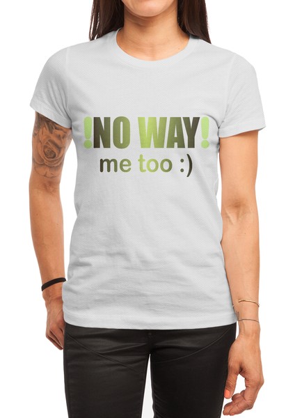 No Way Me Too:) Beyaz Spor Tişört