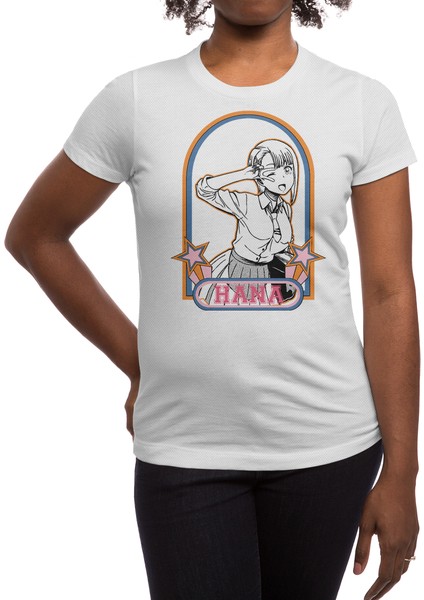 Hana-Retro Star Beyaz Spor Tişört