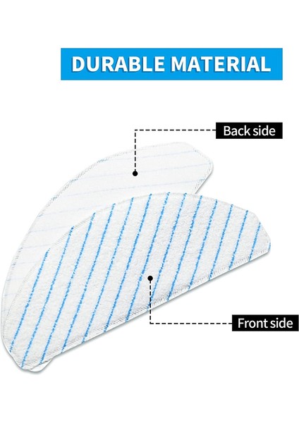 Ecovacs T8 N8PRO T8 Max Robotik Süpürge Aksesuarları B Için Uyumlu Yedek Kullanımlık Mop Pad (Yurt Dışından) modelleri