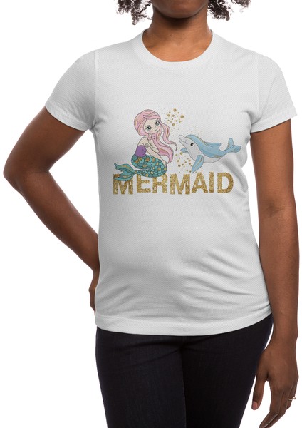 Beautiful Mermaid (Apparel) Beyaz Spor Tişört